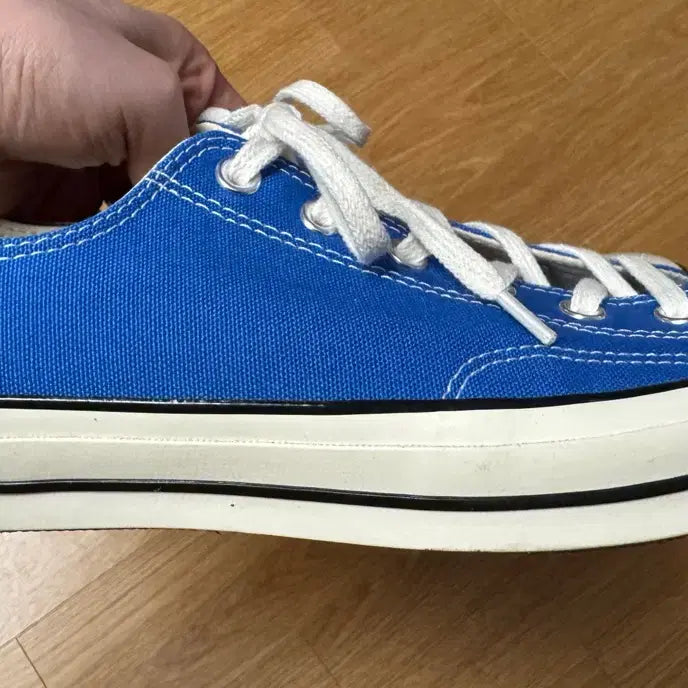[BUNJANG] Converse Chuck 70 Taylor Low Imperial Blue Sneakers / 컨버스 척 70 테일러 로우 162061C 임페리얼 블루 265
