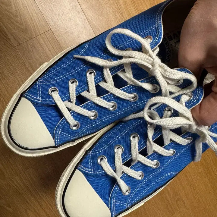 [BUNJANG] Converse Chuck 70 Taylor Low Imperial Blue Sneakers / 컨버스 척 70 테일러 로우 162061C 임페리얼 블루 265