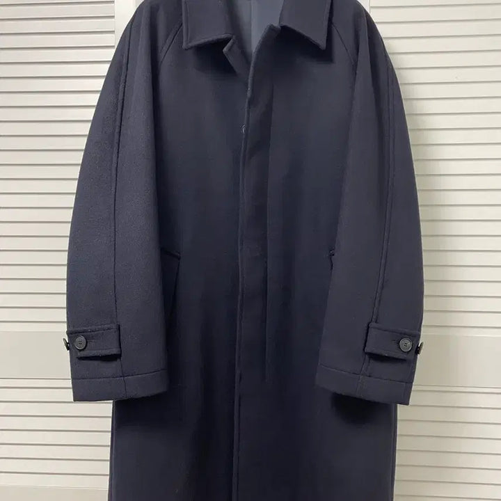 [BUNJANG] Mamagari Balmacaan Coat Navy / (50,xl)마마가리 발마칸 코트 네이비