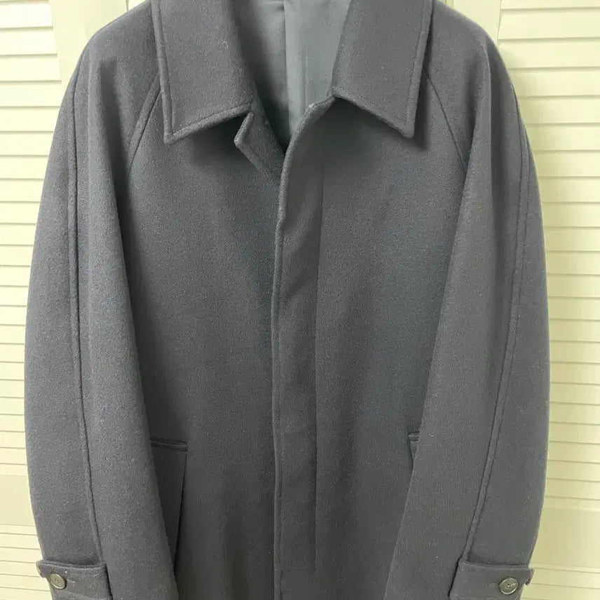 [BUNJANG] Mamagari Balmacaan Coat Navy / (50,xl)마마가리 발마칸 코트 네이비