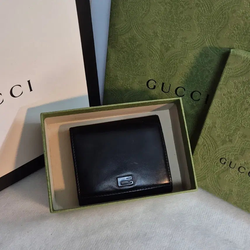 [BUNJANG] Gucci Black Bifold Wallet / 구찌 블랙 반지갑 (정품)