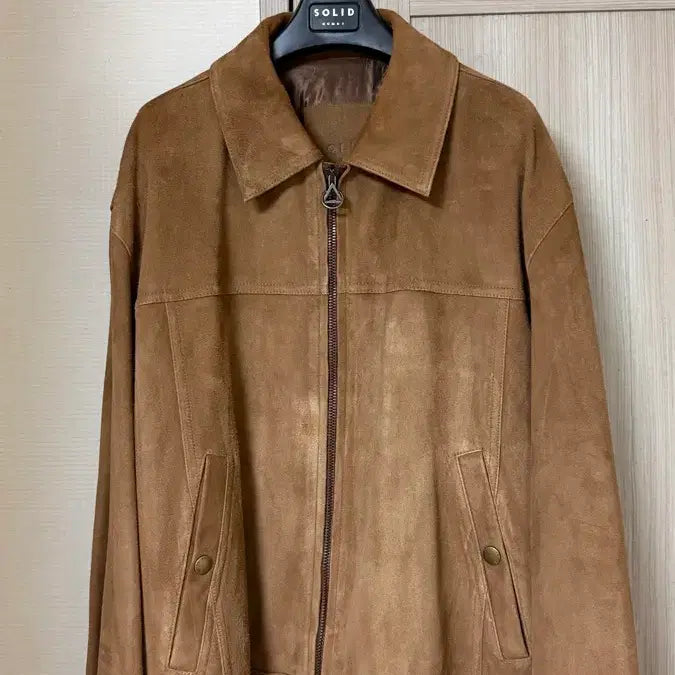 [BUNJANG] Solid Homme Suede Leather Jacket 52 / (새상품) 솔리드옴므 스웨이드 가죽 자켓 52