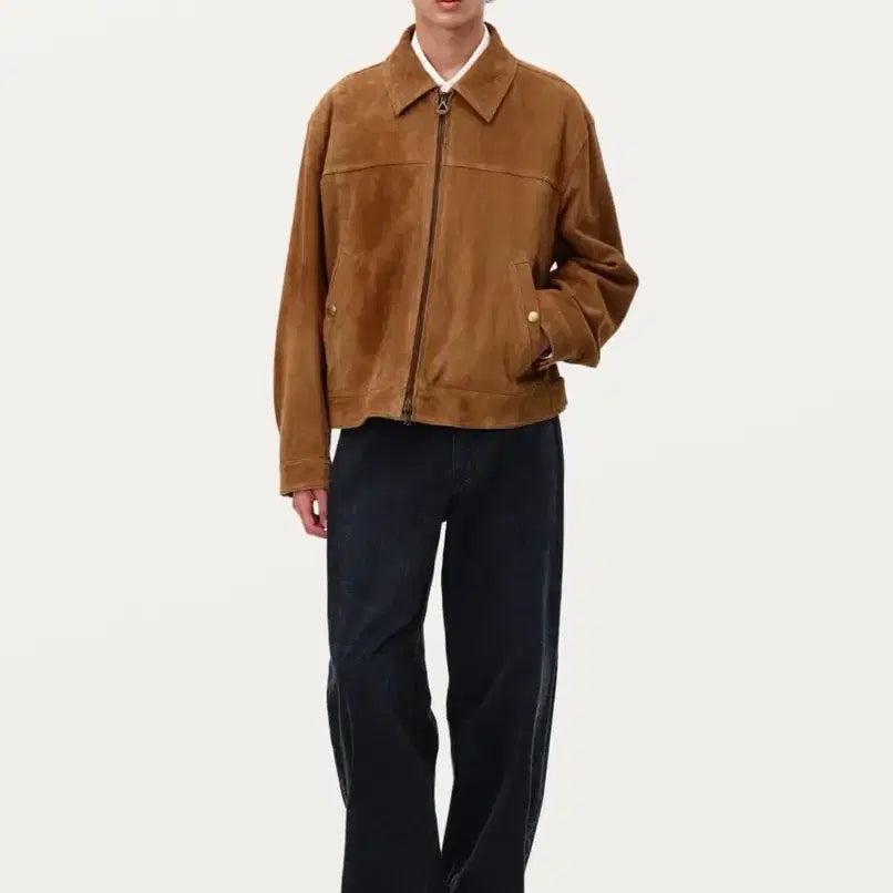 [BUNJANG] Solid Homme Suede Leather Jacket 52 / (새상품) 솔리드옴므 스웨이드 가죽 자켓 52