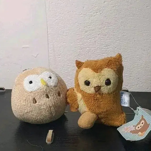 [BUNJANG] Shinada Owl and Owl Clip Doll Keyring Set / 부엉이 올빼미 인형 키링 빈티지인형 shinada 시나다