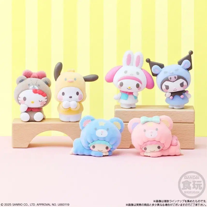 [BUNJANG] Sanrio Animal Costume Flocked Figure / 산리오 동물코스듐 플로키피규어