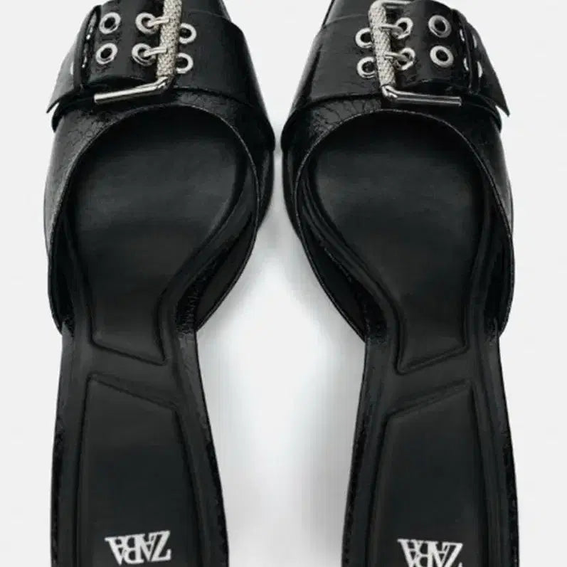[BUNJANG] ZARA Buckle Heel Mules / 자라 버클 힐 뮬