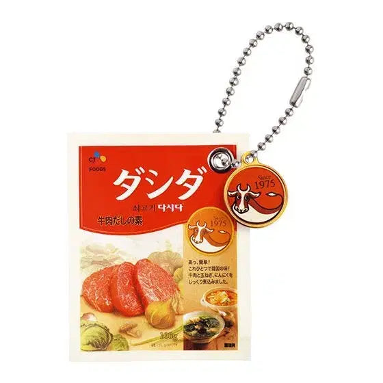 [SOLD OUT] 5종 세트 반다이 다시다 미니어처 참 키링 조미료 삼계탕 일본 식품 가챠
