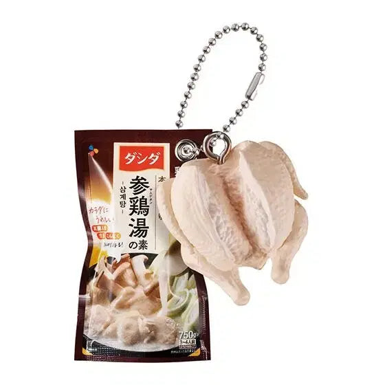 [SOLD OUT] 5종 세트 반다이 다시다 미니어처 참 키링 조미료 삼계탕 일본 식품 가챠