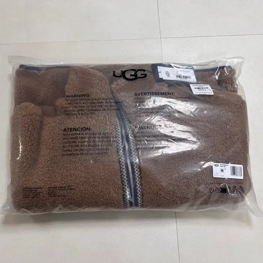 [BUNJANG] UGG Tasman Fleece Half Zip Jacket Brown Camel / [L] 어그 타스만 플리스 하프 반집업 후리스 자켓 브라운 카멜