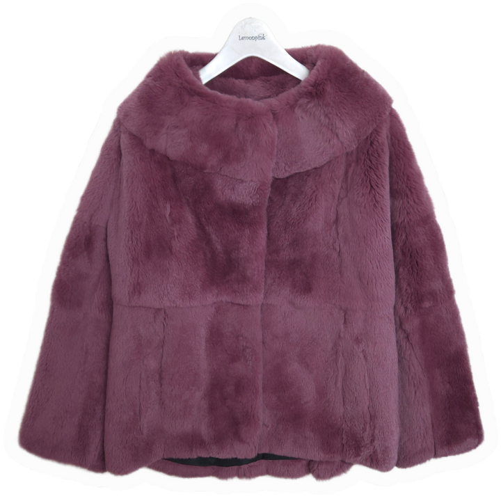 [BUNJANG] Jindo Cleve Full Skin Rabbit Fur Jacket (S-M) / 진도 끌레베 풀스킨 토끼털 자켓 S-M