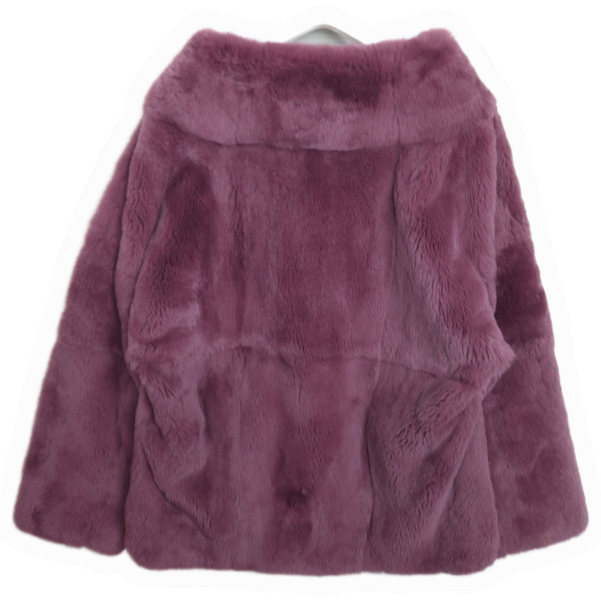 [BUNJANG] Jindo Cleve Full Skin Rabbit Fur Jacket (S-M) / 진도 끌레베 풀스킨 토끼털 자켓 S-M