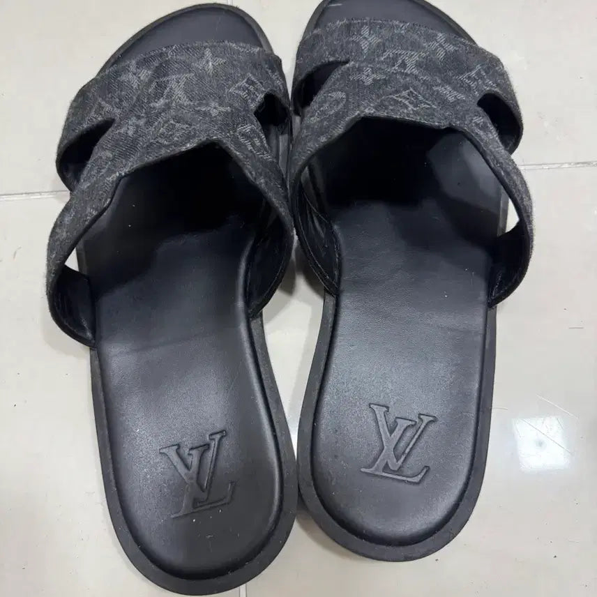 [BUNJANG] Louis Vuitton Denim Slippers / 루이비통 슬리퍼 단품