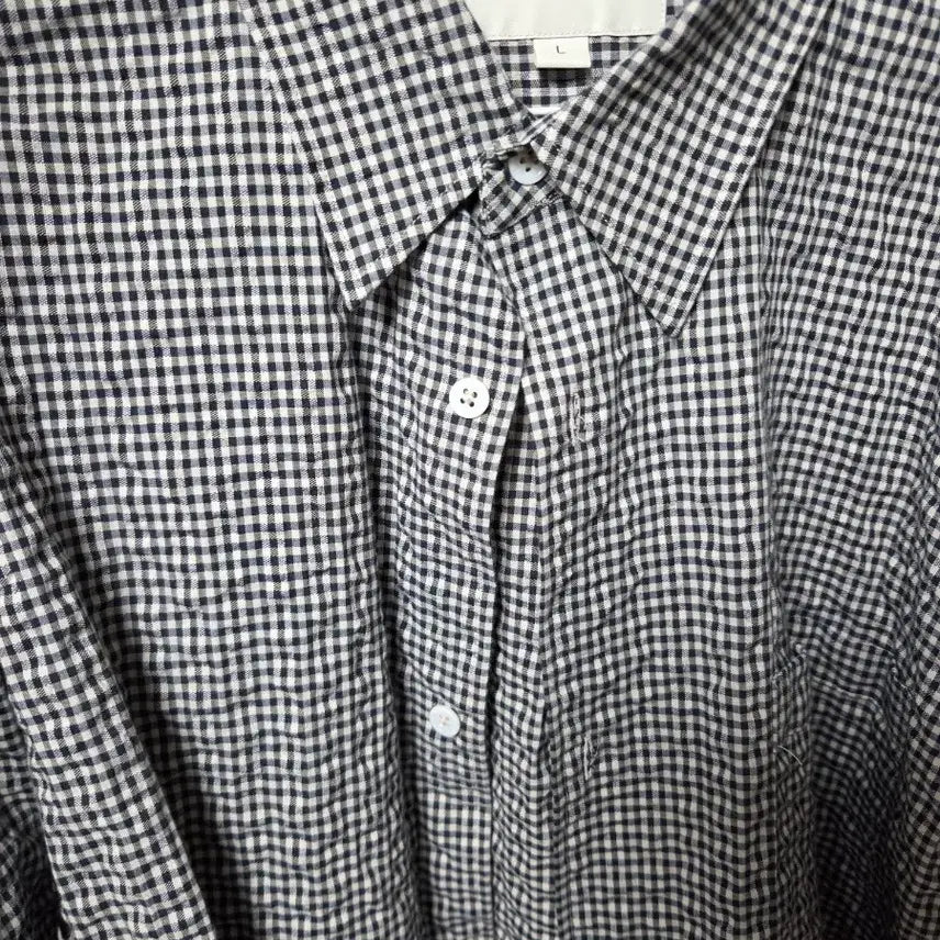 [BUNJANG] Shirter Editor Gingham Blue Shirt / 셔터 에디터셔츠 L