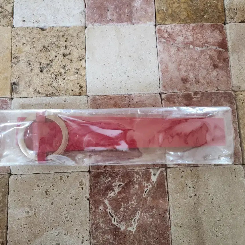 [BUNJANG] Long Dress with Red Buttons (Navy, New) / 네이비 도트 롱 원피스 레드 단추 (새상품)