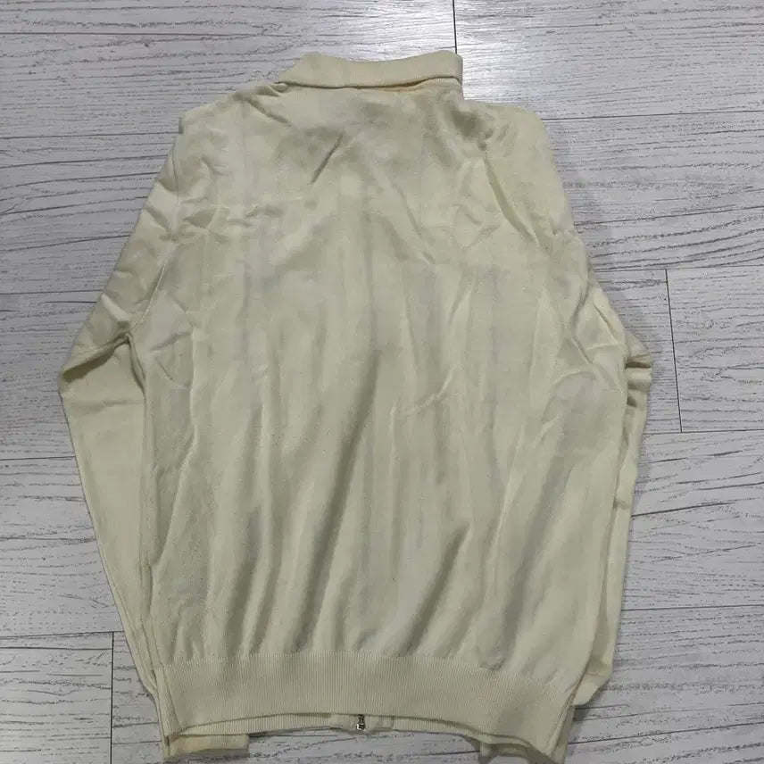 [BUNJANG] thisisneverthat T-Logo Zip-Up Polo Ivory / 디스이즈네버댓 T로고 집업 폴로 아이보리