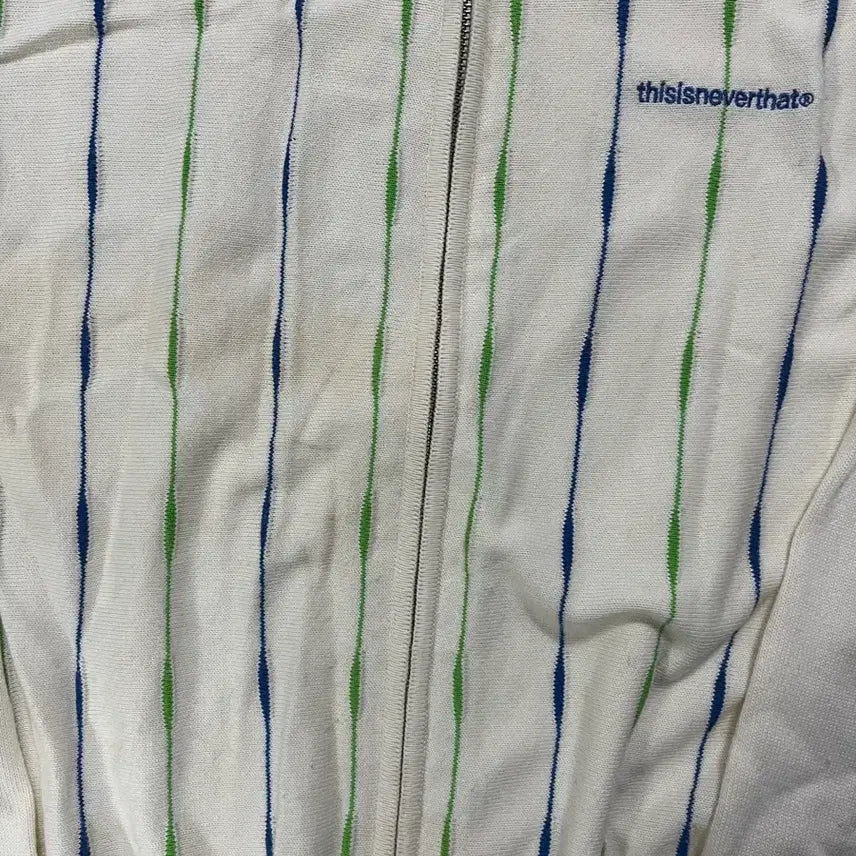 [BUNJANG] thisisneverthat T-Logo Zip-Up Polo Ivory / 디스이즈네버댓 T로고 집업 폴로 아이보리