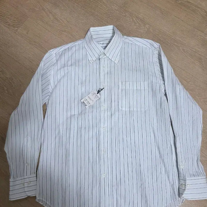 [BUNJANG] Lanvin Striped Button-Down Shirt / [새제품] 랑방 스트라이프 버튼다운 셔츠 L