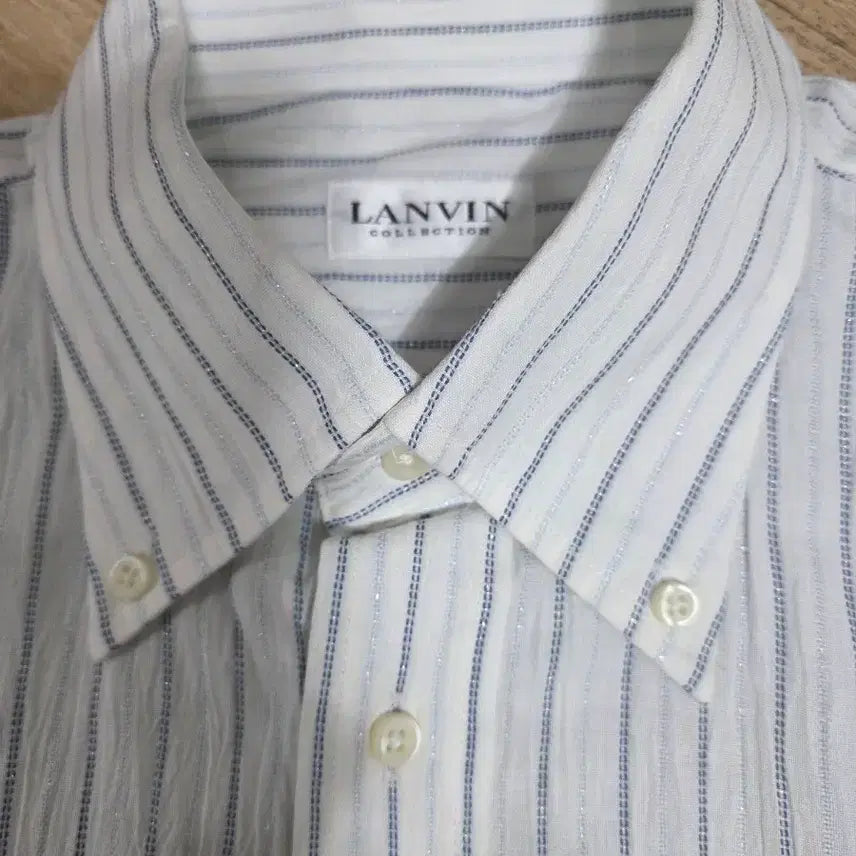 [BUNJANG] Lanvin Striped Button-Down Shirt / [새제품] 랑방 스트라이프 버튼다운 셔츠 L