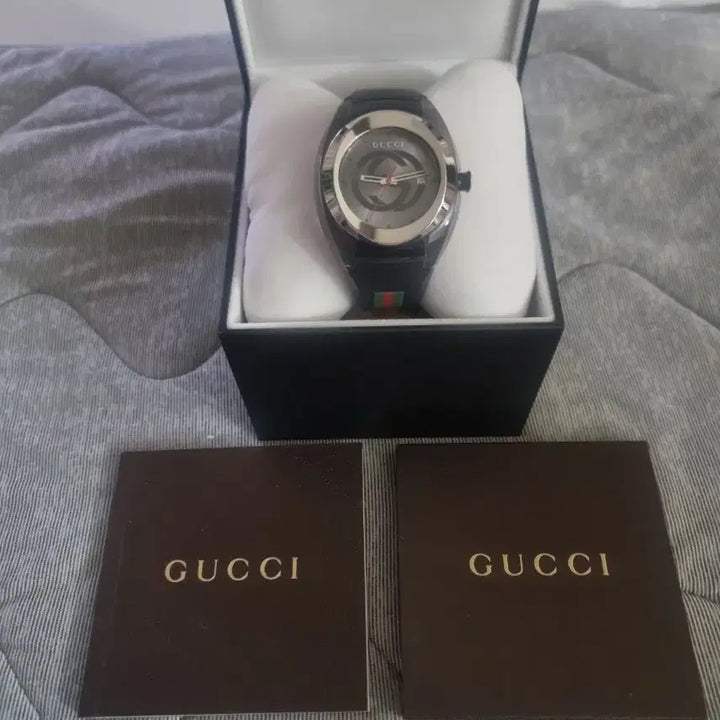 [BUNJANG] Gucci Black Full Package Watch / 구찌 시계 블랙 풀박스