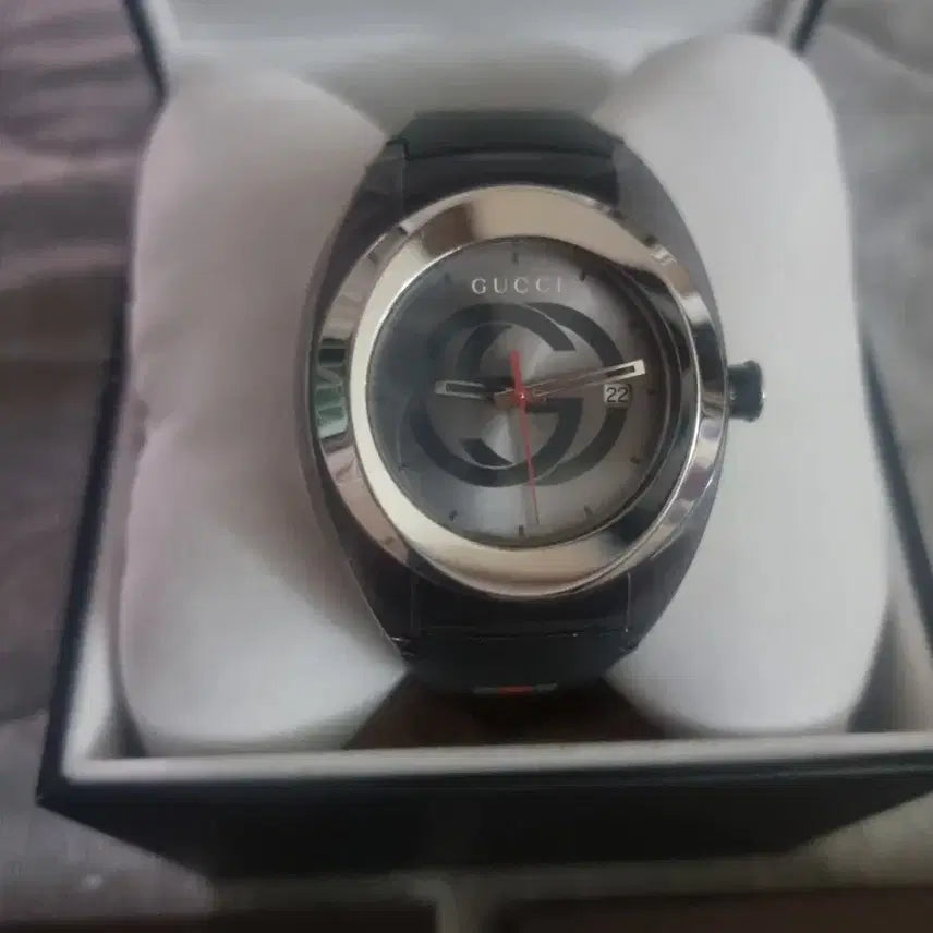 [BUNJANG] Gucci Black Full Package Watch / 구찌 시계 블랙 풀박스