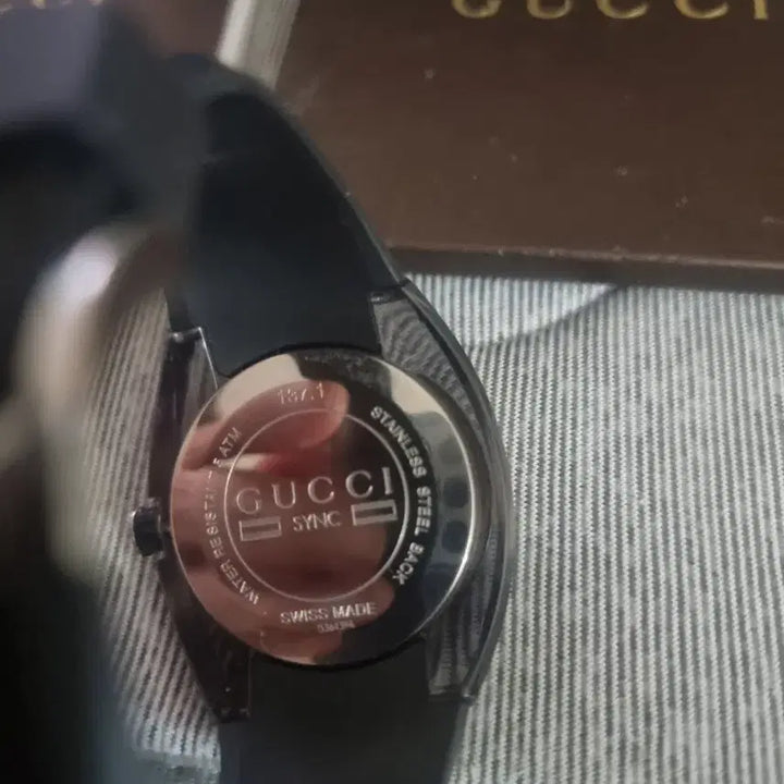 [BUNJANG] Gucci Black Full Package Watch / 구찌 시계 블랙 풀박스