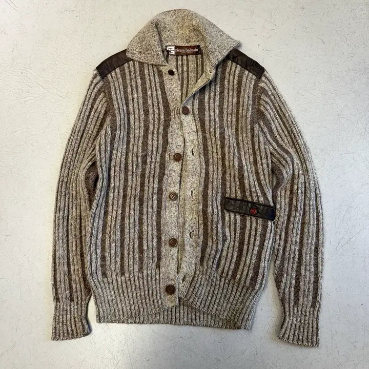 [SOLD OUT] 피에르발망 스트라이프 니트 가디건