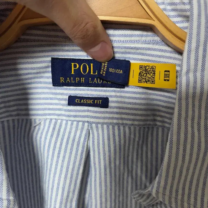 [BUNJANG] Polo Ralph Lauren Blue Stripe Classic Fit Shirt L / 폴로 블루스트라이프 클래식핏 L