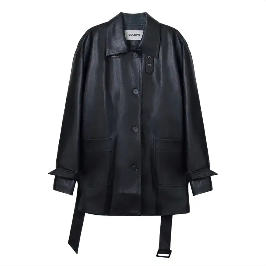 [BUNJANG] ELLIOTI Leather Trench Coat / ELLIOTI Leather Trench Coat