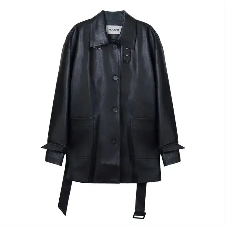 [BUNJANG] ELLIOTI Leather Trench Coat / ELLIOTI Leather Trench Coat