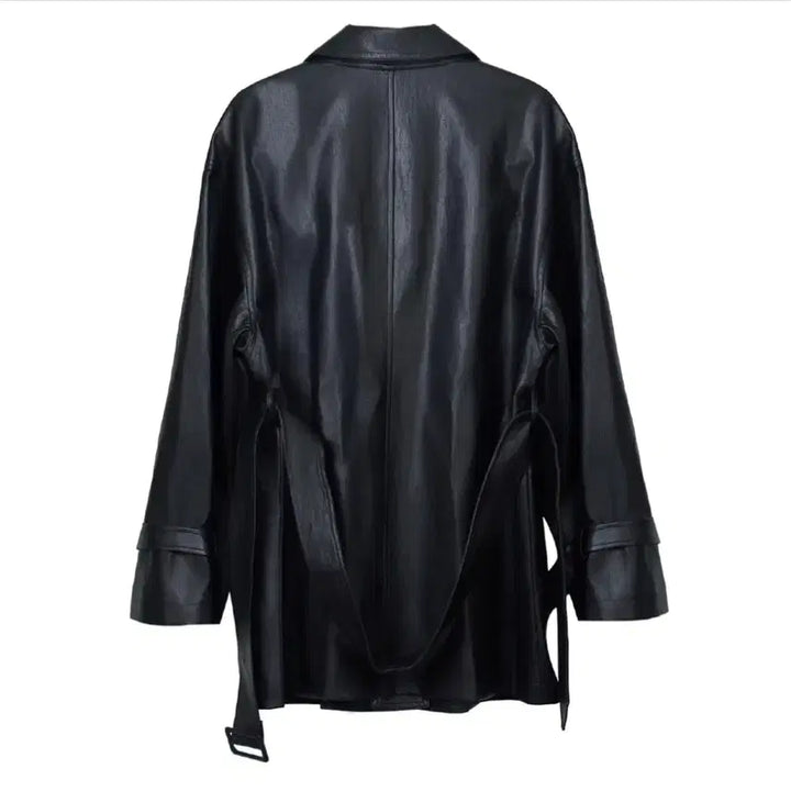 [BUNJANG] ELLIOTI Leather Trench Coat / ELLIOTI Leather Trench Coat