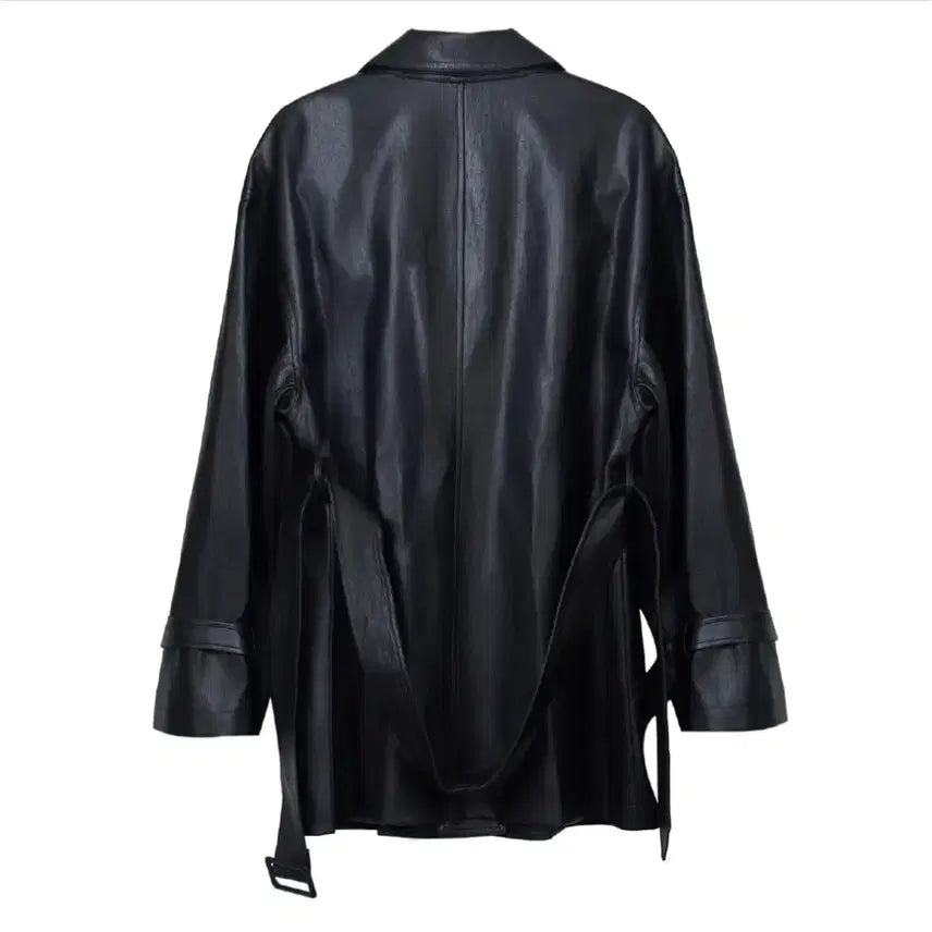 [BUNJANG] ELLIOTI Leather Trench Coat / ELLIOTI Leather Trench Coat