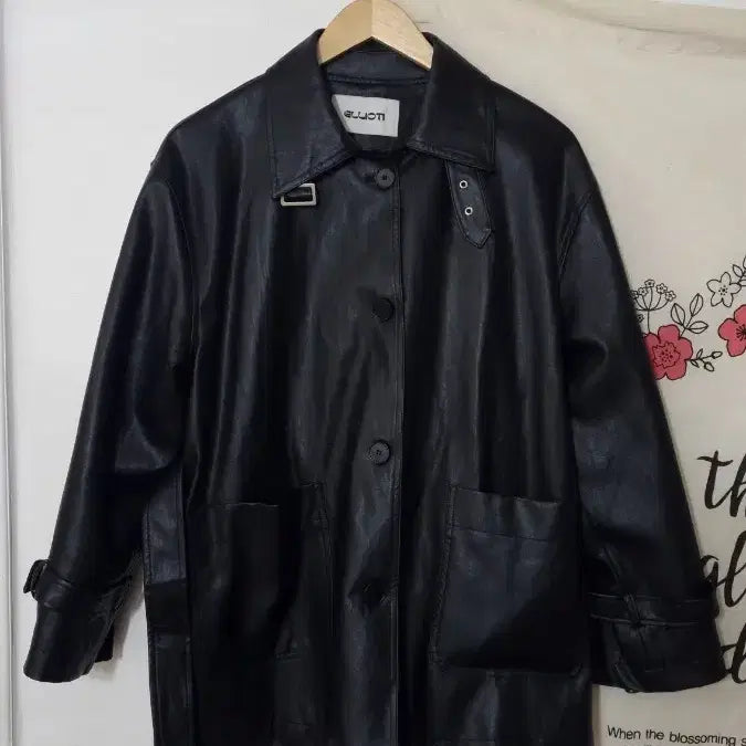 [BUNJANG] ELLIOTI Leather Trench Coat / ELLIOTI Leather Trench Coat