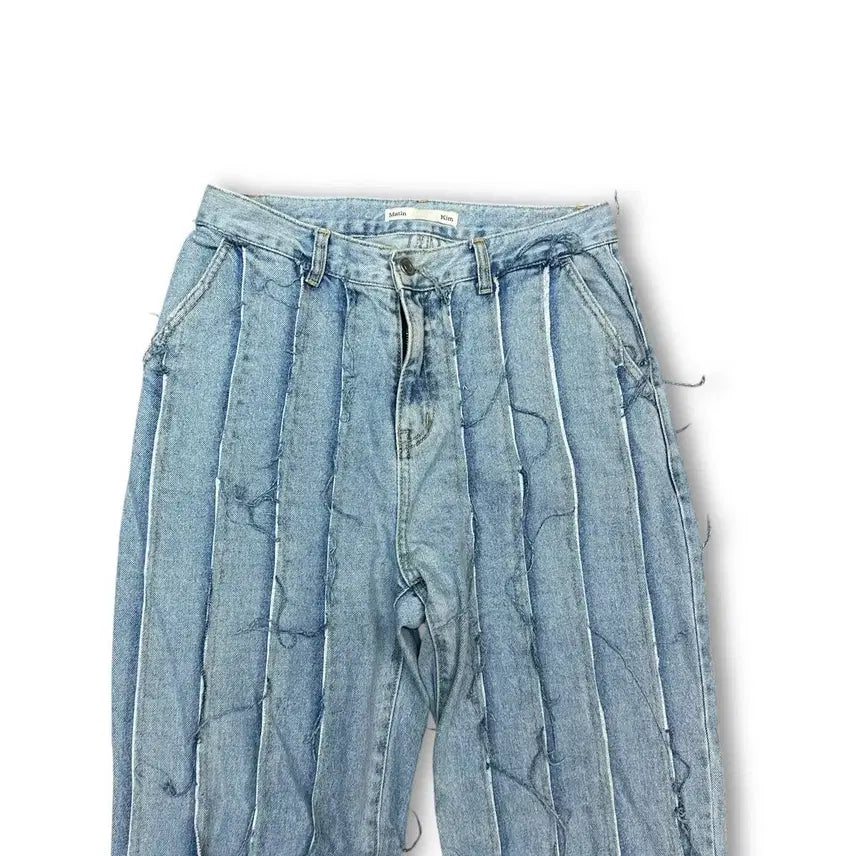 [BUNJANG] Matinkim Patchwork Wide Denim Pants / 마뗑킴 패치워크 와이드 데님 팬츠