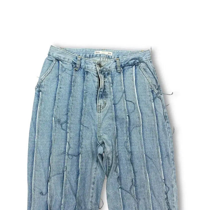 [BUNJANG] Matinkim Patchwork Wide Denim Pants / 마뗑킴 패치워크 와이드 데님 팬츠