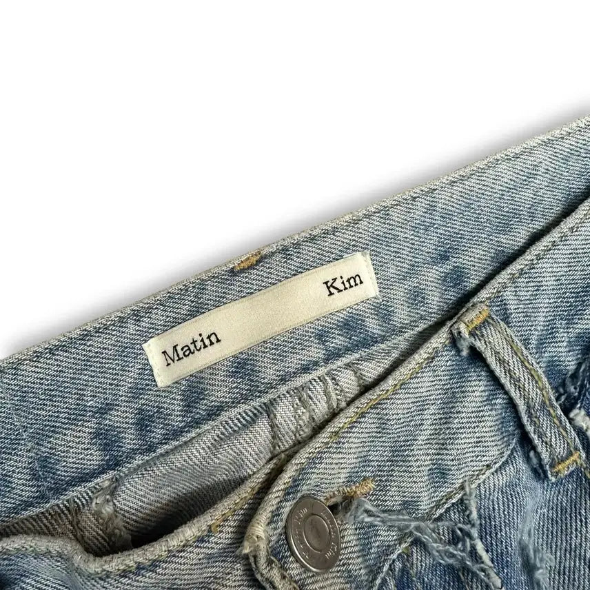 [BUNJANG] Matinkim Patchwork Wide Denim Pants / 마뗑킴 패치워크 와이드 데님 팬츠