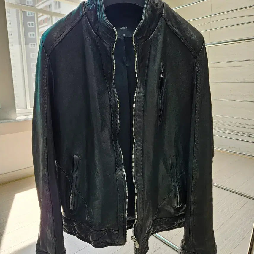 [BUNJANG] Vegetable Leather Jacket 95 (Sealed) / 앤드지 베지터블 양가죽 가죽자켓 95 (새제품)