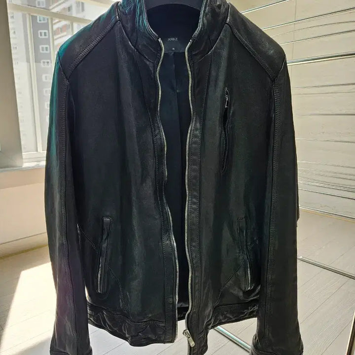 [BUNJANG] Vegetable Leather Jacket 95 (Sealed) / 앤드지 베지터블 양가죽 가죽자켓 95 (새제품)