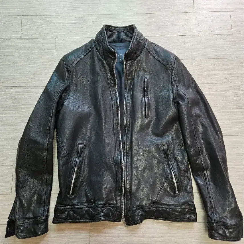 [BUNJANG] Vegetable Leather Jacket 95 (Sealed) / 앤드지 베지터블 양가죽 가죽자켓 95 (새제품)