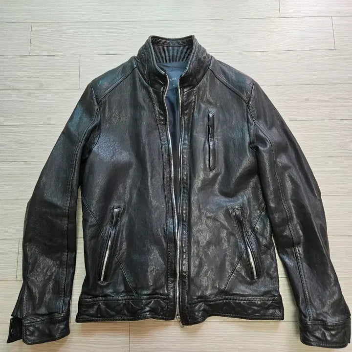 [BUNJANG] Vegetable Leather Jacket 95 (Sealed) / 앤드지 베지터블 양가죽 가죽자켓 95 (새제품)