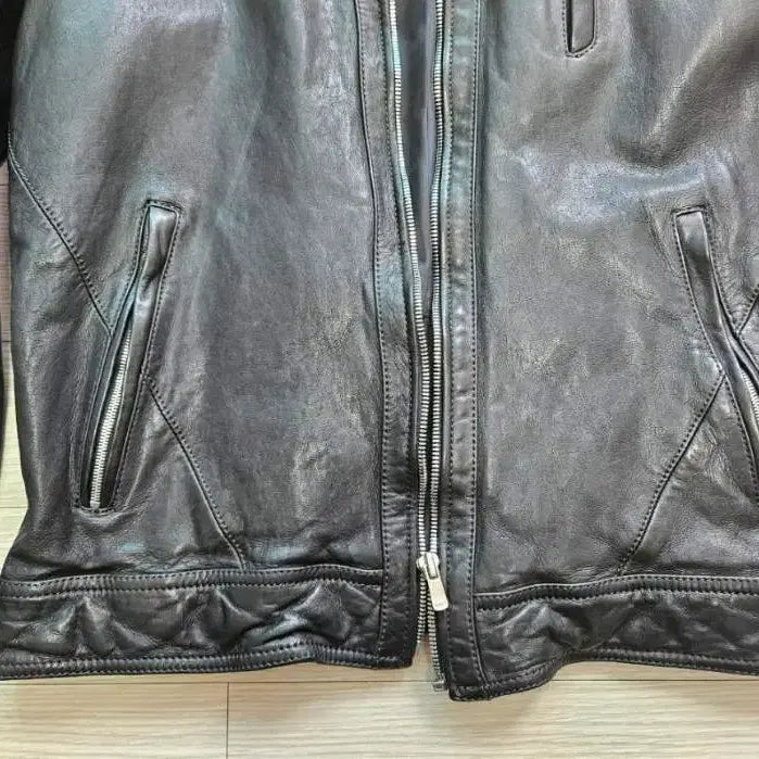 [BUNJANG] Vegetable Leather Jacket 95 (Sealed) / 앤드지 베지터블 양가죽 가죽자켓 95 (새제품)