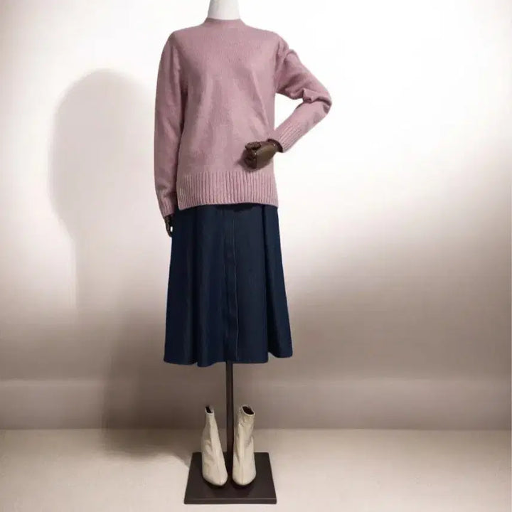 [BUNJANG] Morgan Pastel Pink Knit Sweater / 모르간 니트