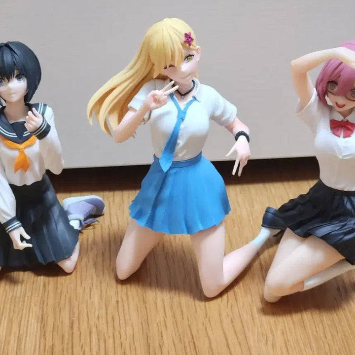 [BUNJANG] 2.5D Temptation Nigori Riri Figure Bundle Set / 2.5차원의 유혹 니고리리 펜프레 미소녀 피규어 3종 일괄