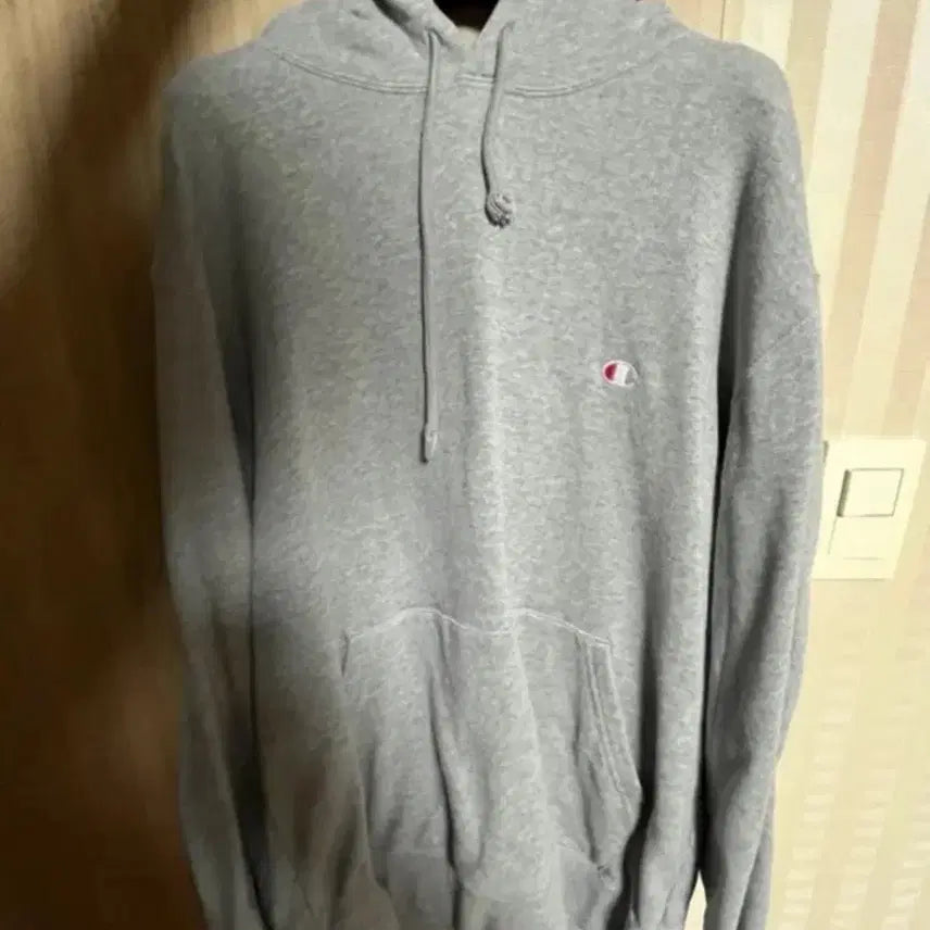 [BUNJANG] Champion Gray Fleece Hoodie / 챔피온 후드 기모