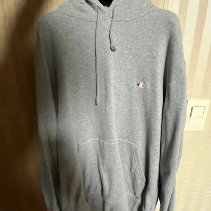 [BUNJANG] Champion Gray Fleece Hoodie / 챔피온 후드 기모