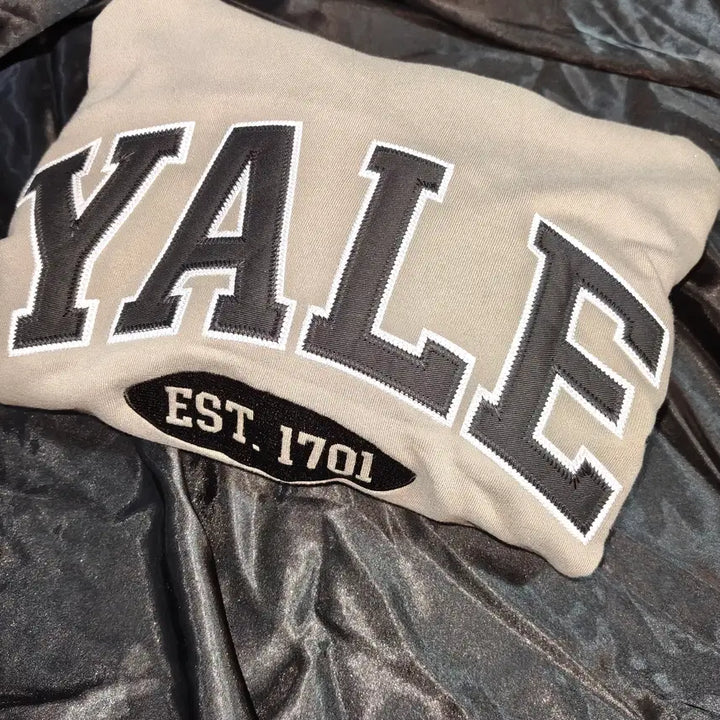 [BUNJANG] YALE Arch Logo Hoodie (Light Green) / [중고/택포] YALE 예일 아치형 로고 후드티 L 사이즈 (연녹색)