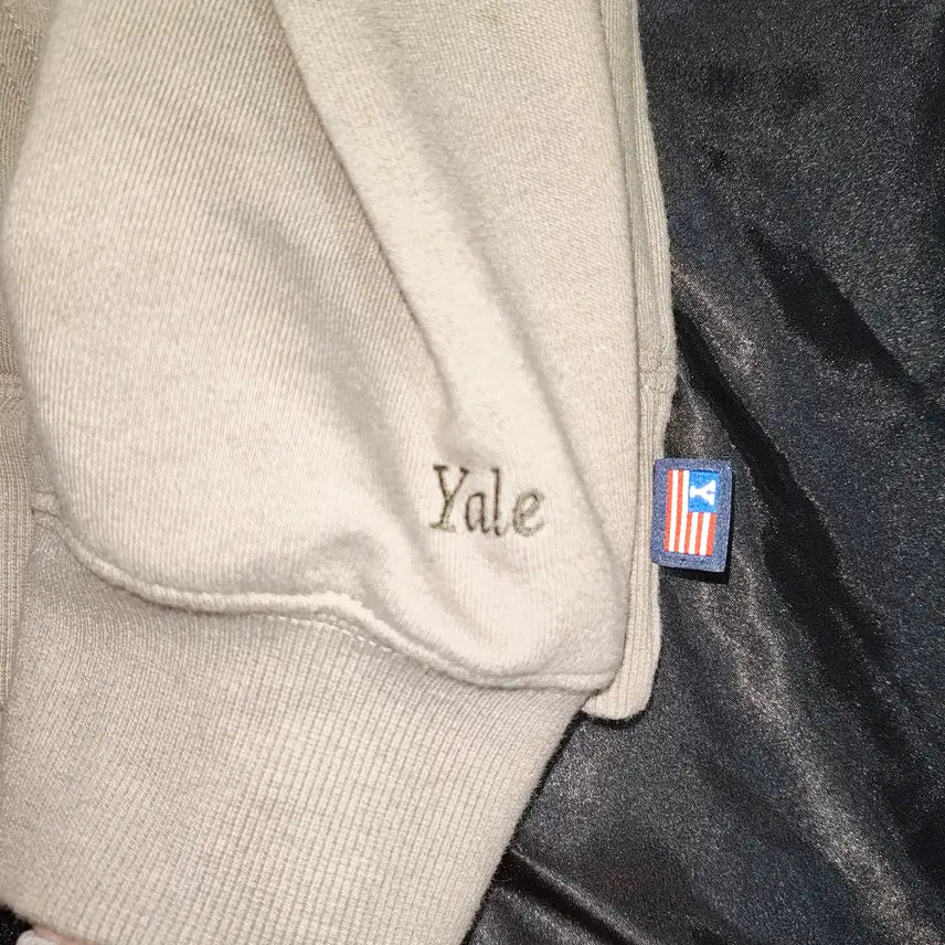 [BUNJANG] YALE Arch Logo Hoodie (Light Green) / [중고/택포] YALE 예일 아치형 로고 후드티 L 사이즈 (연녹색)