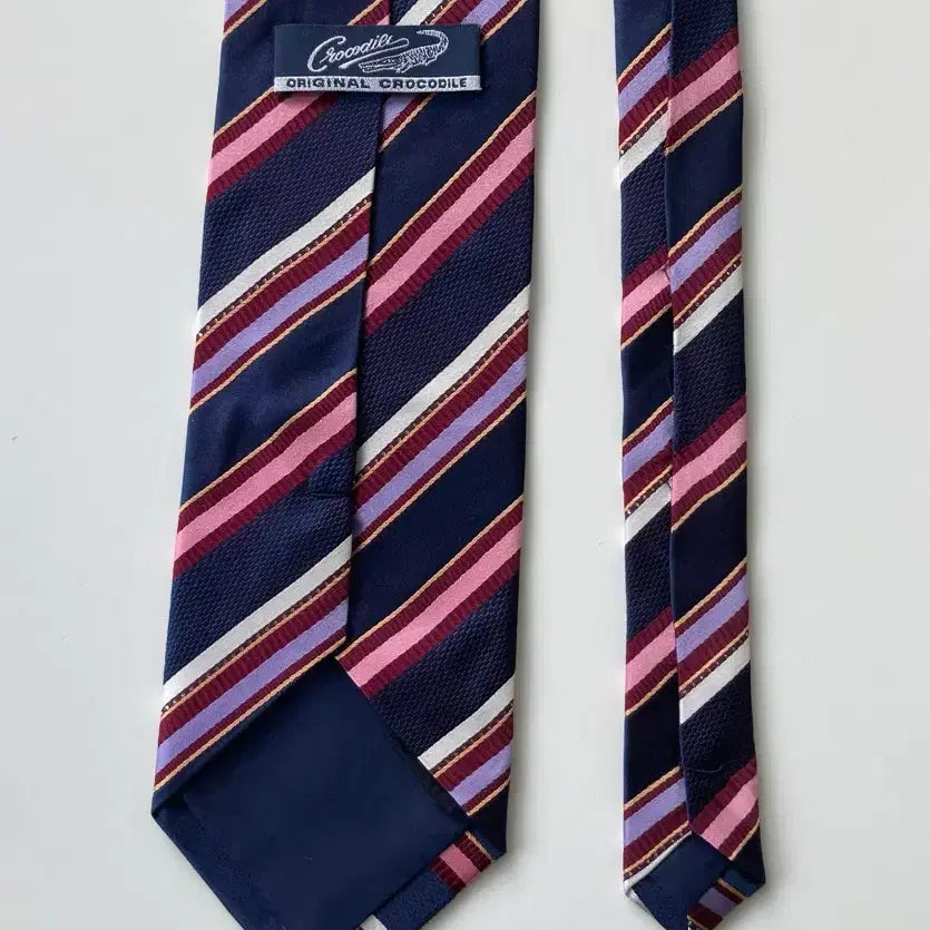 [BUNJANG] Crocodile Silk Necktie / 크로커다일 넥타이