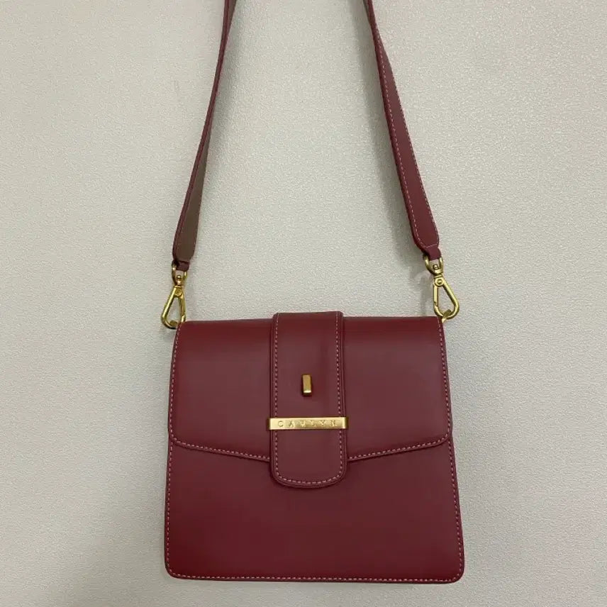 [BUNJANG] CARLYN New Hester Bag Rose Pink Crossbody / 칼린(CARLYN) 클래식한 소가죽 뉴헤스터백 로즈 핑크 크로스백