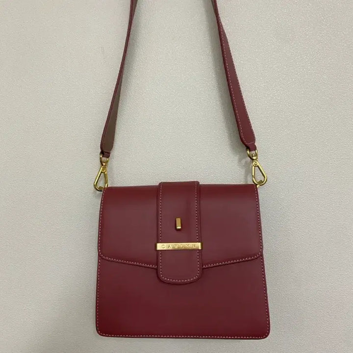 [BUNJANG] CARLYN New Hester Bag Rose Pink Crossbody / 칼린(CARLYN) 클래식한 소가죽 뉴헤스터백 로즈 핑크 크로스백