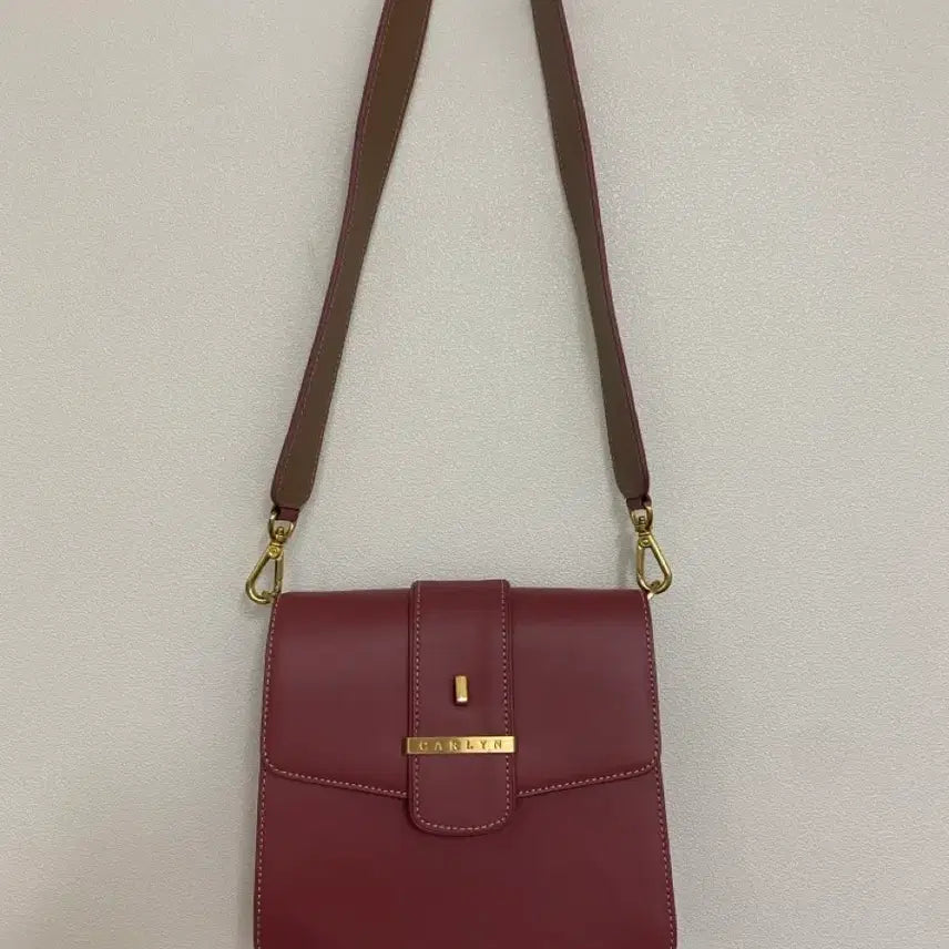[BUNJANG] CARLYN New Hester Bag Rose Pink Crossbody / 칼린(CARLYN) 클래식한 소가죽 뉴헤스터백 로즈 핑크 크로스백